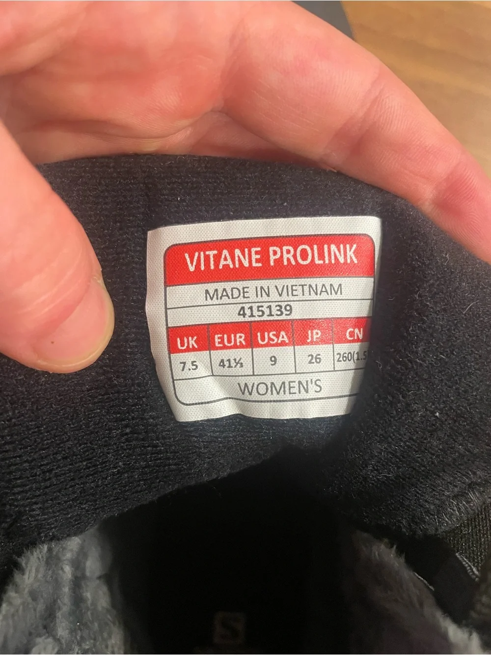 Salomon Vitane Prolink Women’s Nordic Ski Boots Size 9 Black/Blue Zip NEW